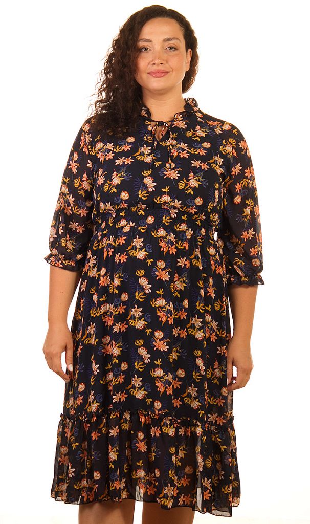 Платье женское шифоновое на резинке 253363