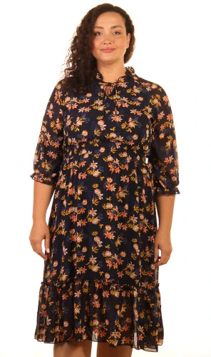 Платье женское шифоновое на резинке 253363