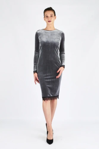 Платье женское бархатное 2033