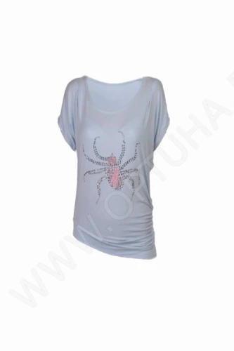 Футболка женская со стразами 0323