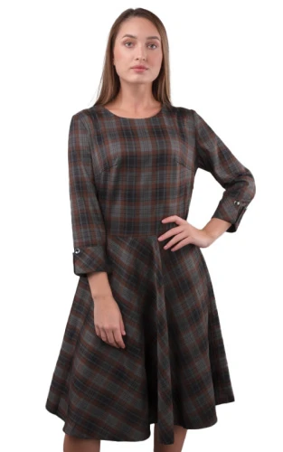 Платье женское в клетку 252509