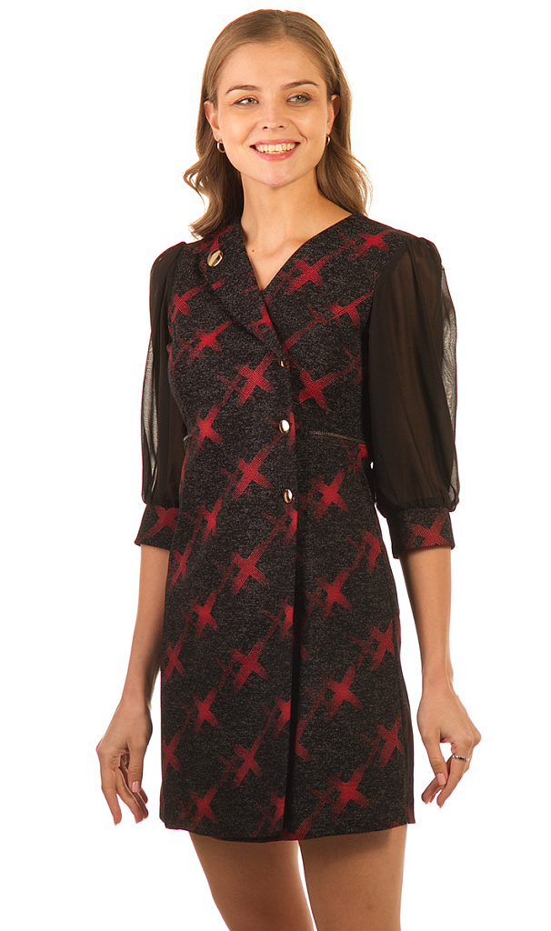 Платье женское на пуговицах 253527