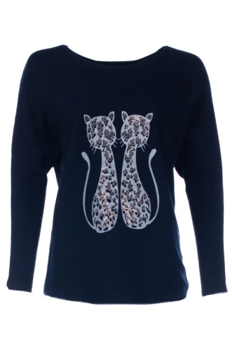 Джемпер со стразами 2300755