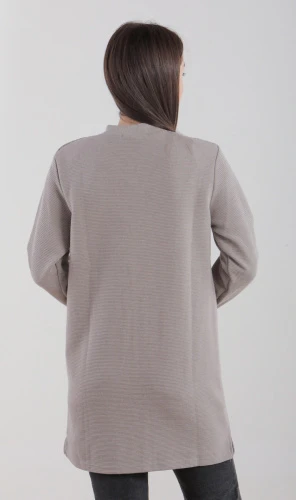 Кофта женская на молнии удлинённая 252997 фото 2