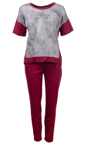 Костюм женский спортивный с коротким рукавом 252778