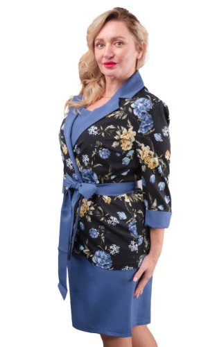 Комплект двойка женский с цветочным принтом 252773 фото 2