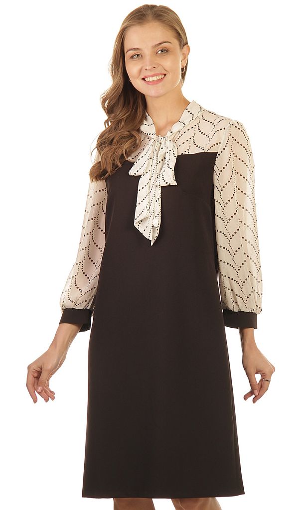 Платье женское с бантом 253227