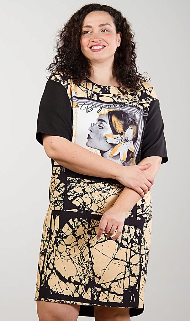 Платье женское с принтом 253053