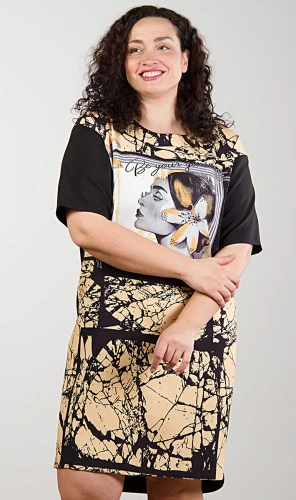 Платье женское с принтом 253053