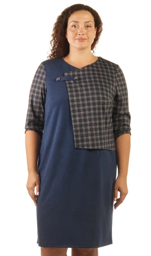 Платье женское в клетку 253584