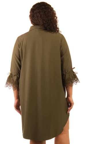 Платье-рубашка женское с вышивкой 253407 фото 3