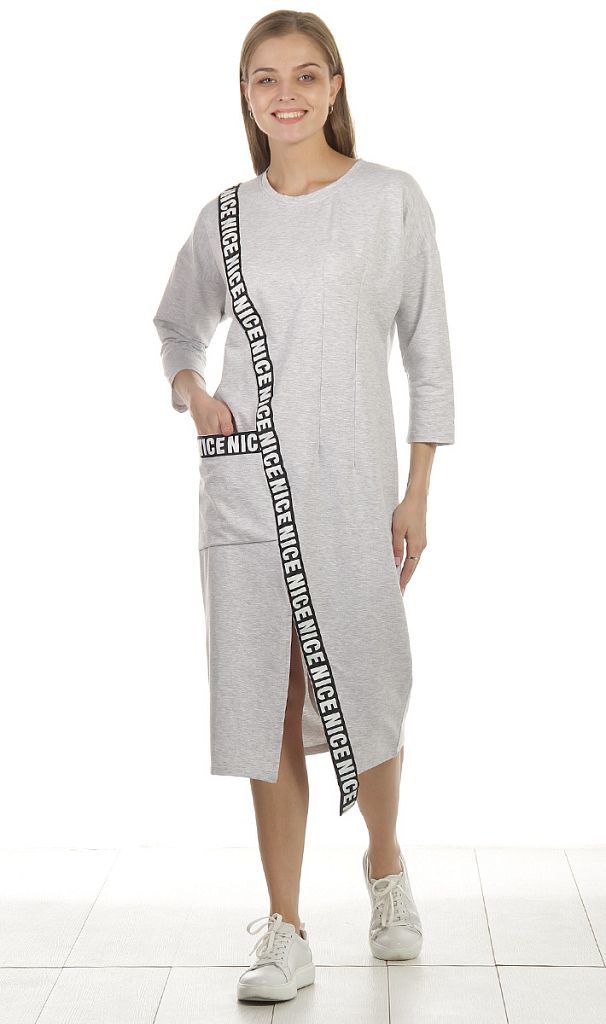 Платье женское с разрезом 253169