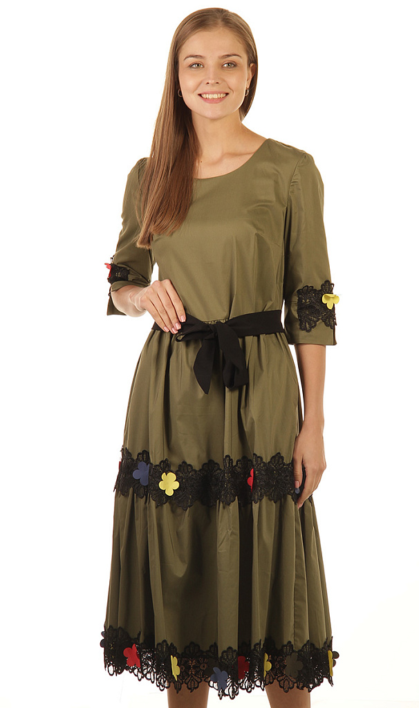 Платье женское с кружевом 253253