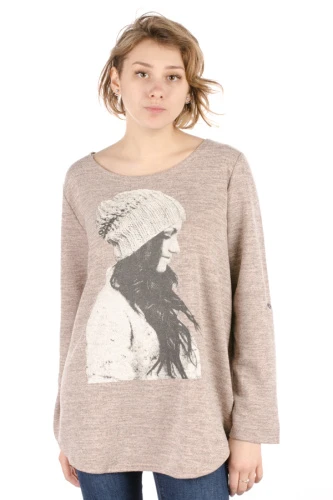 Джемпер женский с принтом 4897