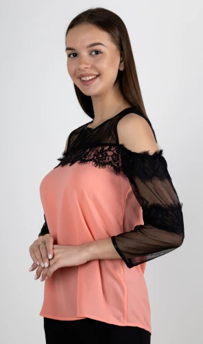 Блузка женская с кружевом 253020 фото 2