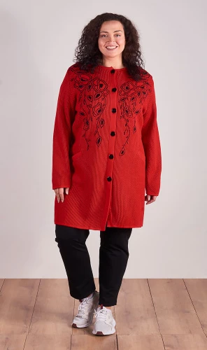Кардиган женский вязаный на пуговицах 253007 фото 2