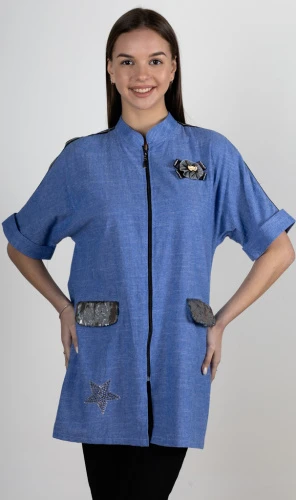 Туника-рубашка с пайетками 252391 фото 2