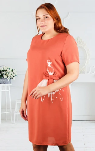 Платье женское с принтом 252202 фото 2