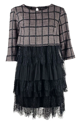 Платье женское комбинированное 250937