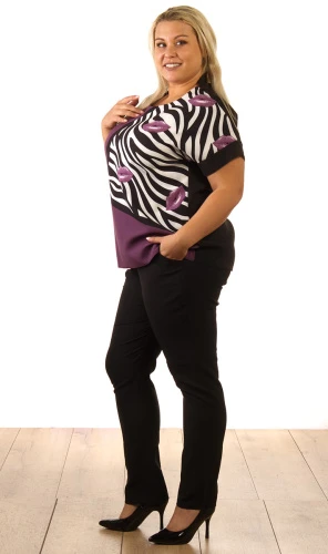 Костюм женский брючный с принтом 253045 фото 2