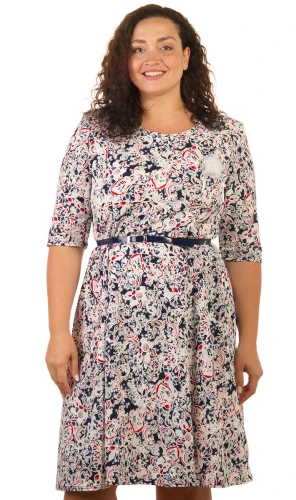 Платье женское с брошью 253265