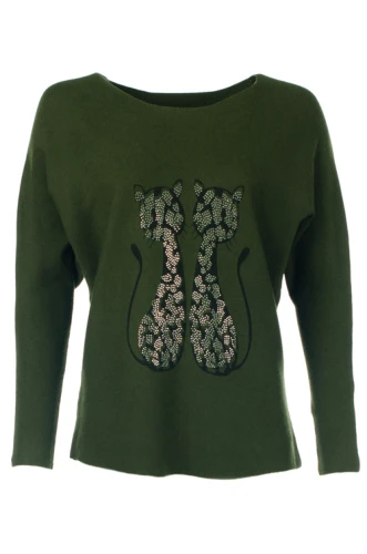 Джемпер со стразами 2300755