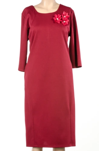 Платье женское с цветком 6058