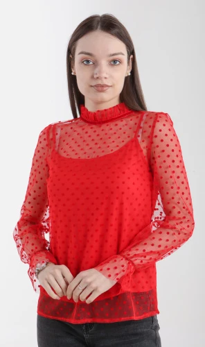Блузка женская сетчатая 253109