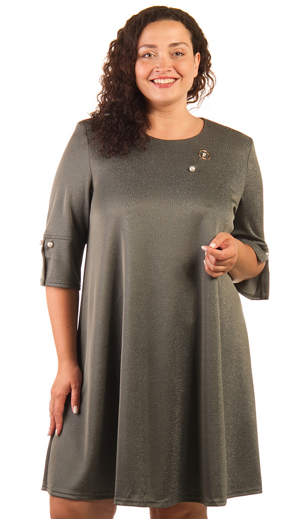 Платье женское с люрексом 253421