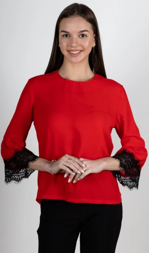 Блузка женская с кружевом 253023