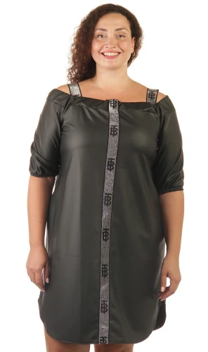 Платье женское кожаное 253581