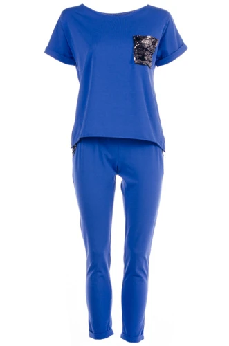 Костюм женский брючный с коротким рукавом 2300230