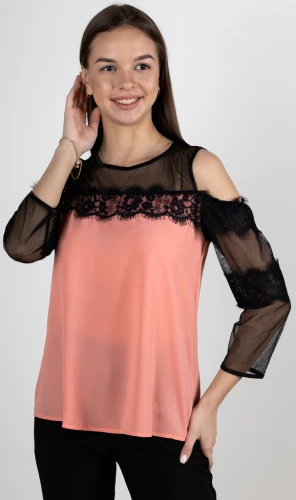 Блузка женская с кружевом 253020