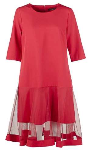 Платье женское с оборкой 250102