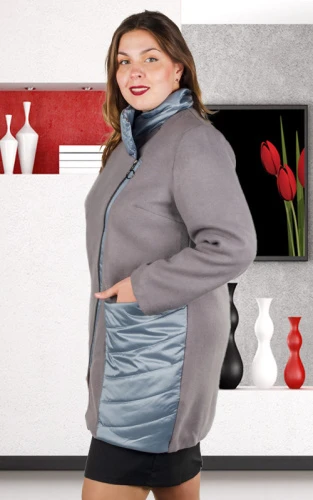 Пальто женское на молнии 252144 фото 2